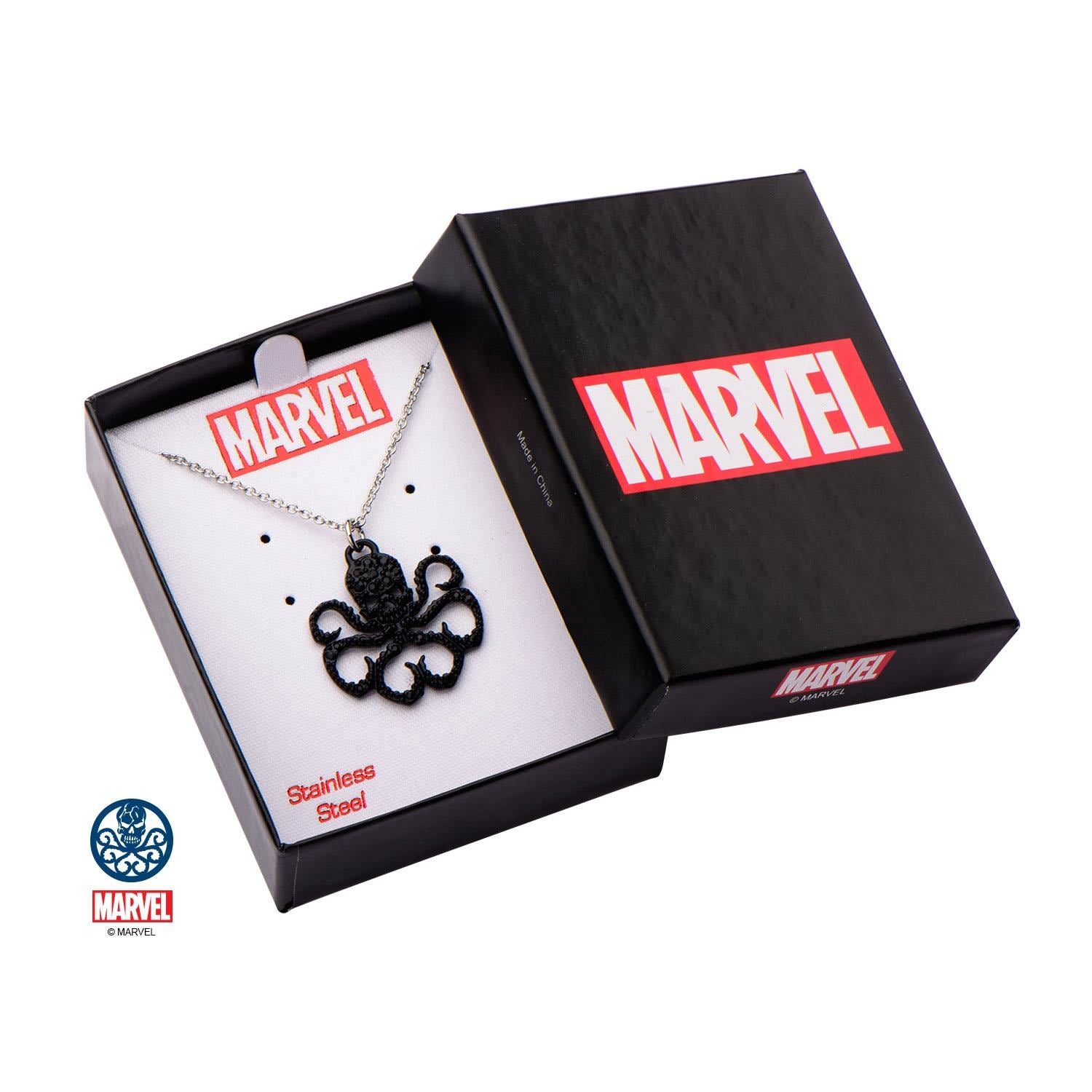 Marvel Cut Out Hydra with Black Gem Pendant Necklace [NOT AVAILABLE]