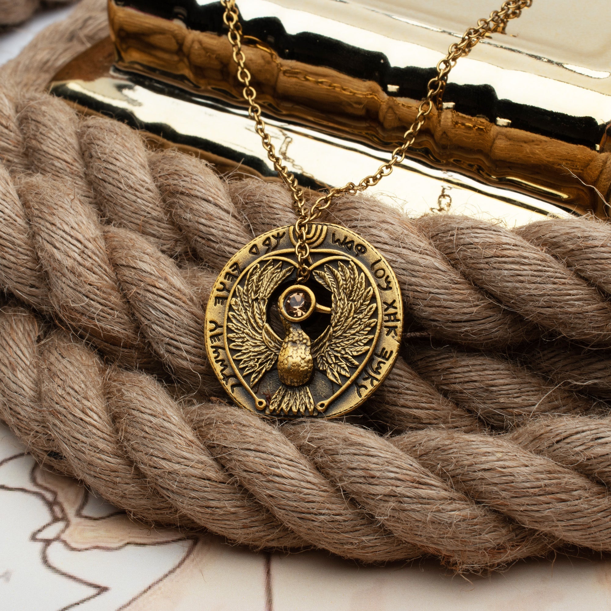 Indiana Jones Raiders of the Lost Ark Actual Size Replica of Talisman Necklace