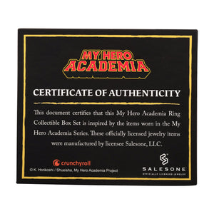 My Hero Academy 9pcs Rings Set.