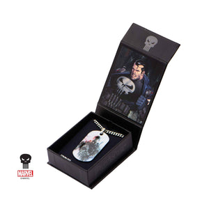 Marvel Punisher Graphic Front Dog Tag Pendant Necklace [NOT AVAILABLE]