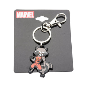 Marvel Base Metal Guardians of the Galaxy Rocket with Stainless Steel Key Chain