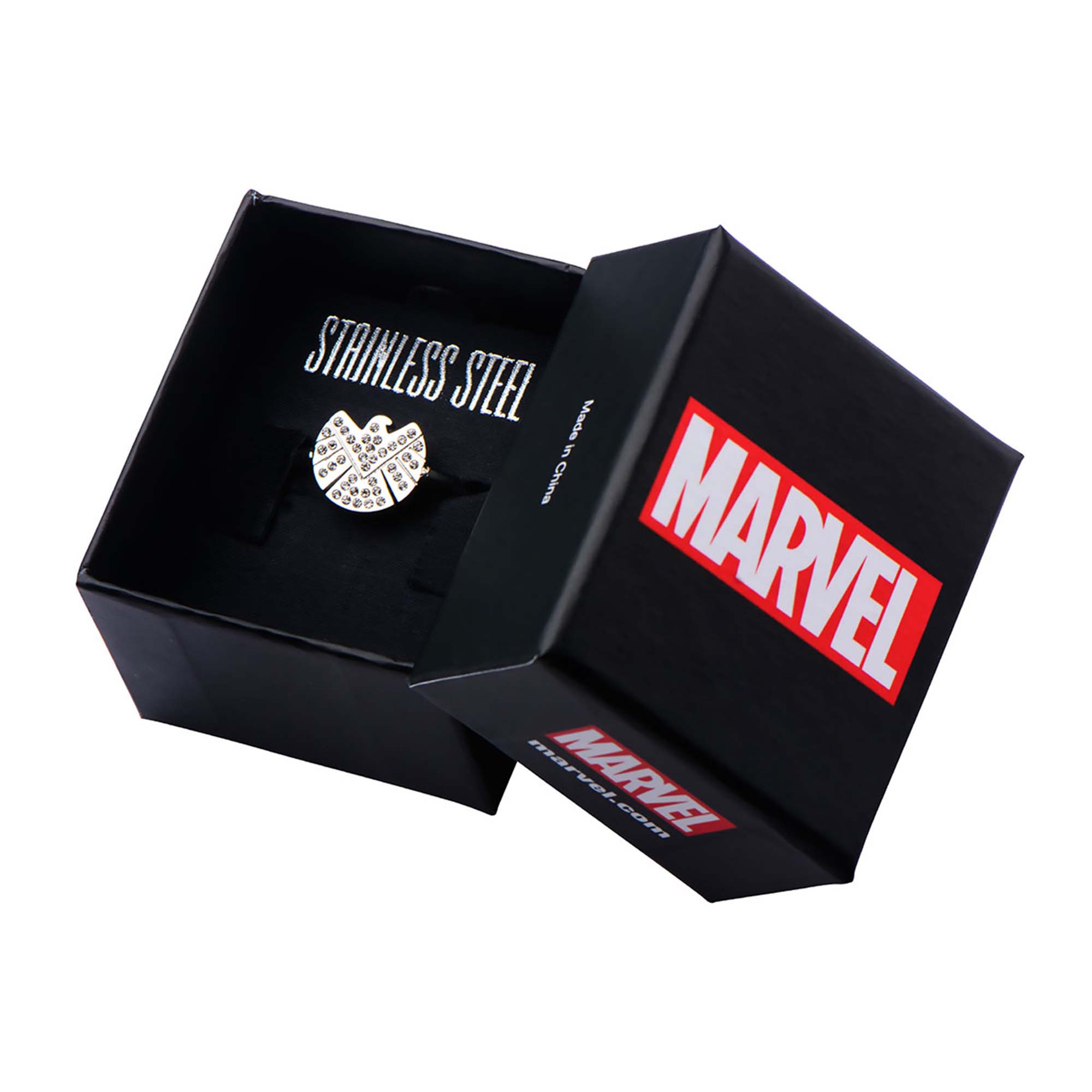 Marvel S.H.I.E.L.D Logo with CZ Petite Ring