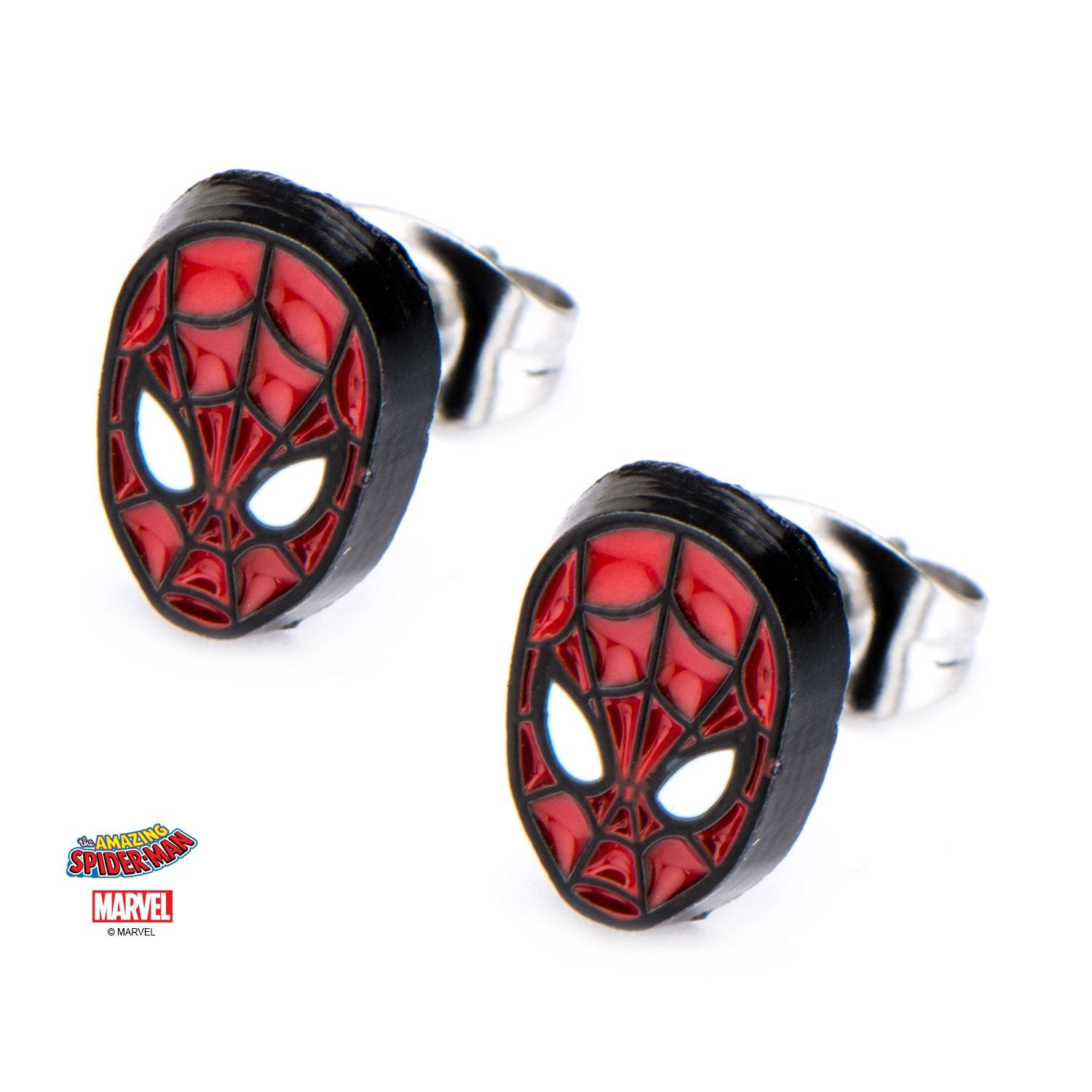 Marvel Spider-Man Face Stud Earrings – Jewelry Brands Shop