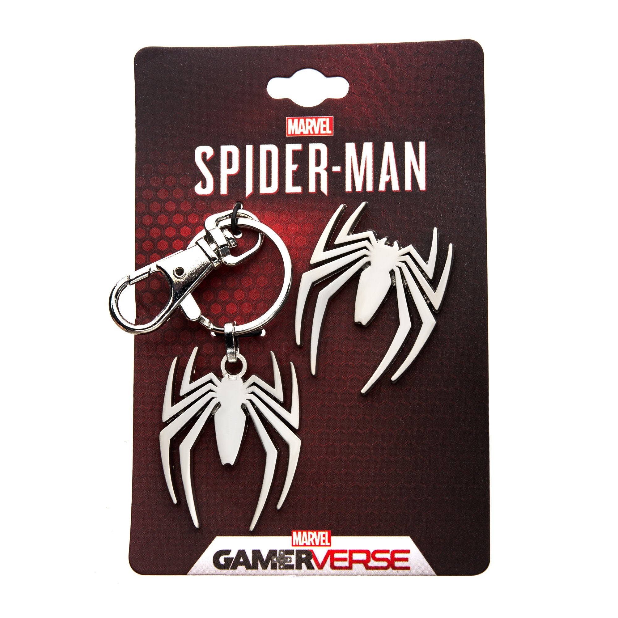 Marvel Spider-Man Keychain & Pin Set.