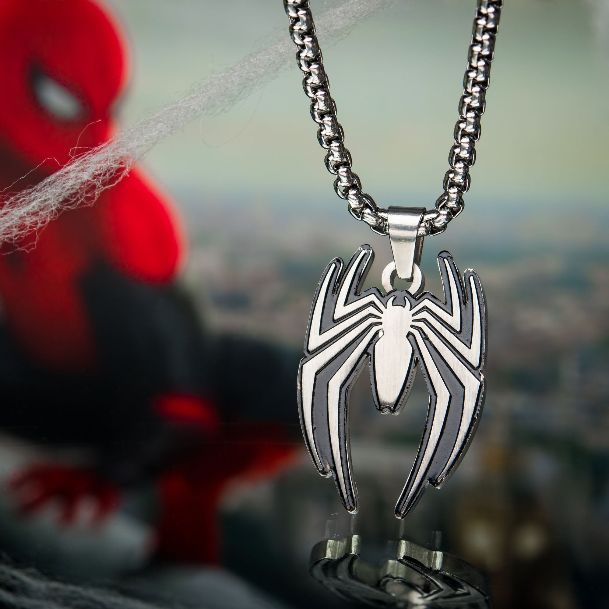 Spiderman Spider Symbol Necklace Peter Parker - Etsy Singapore