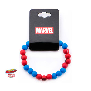 Marvel Spider-Man Logo Silicone Beads Bracelet