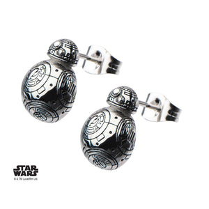 Star Wars Episode 7 BB-8 Lead Hero Droid Polish 3D Stud Earrings