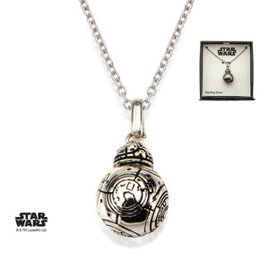 Star Wars Episode 7 BB-8 Lead Hero Droid Spinning Head 3D Pendant Necklace