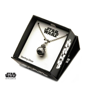 Star Wars Episode 7 BB-8 Lead Hero Droid Spinning Head 3D Pendant Necklace