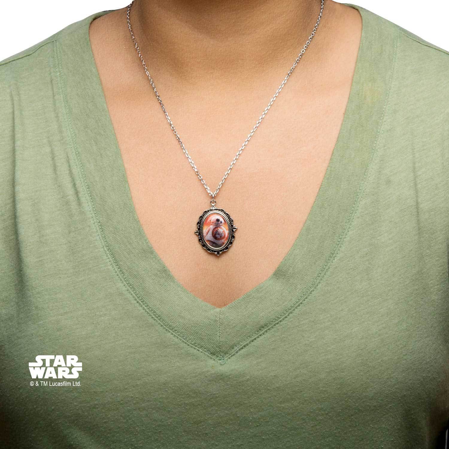 Star Wars Episode 7 BB-8 Cameo Pendant Necklace