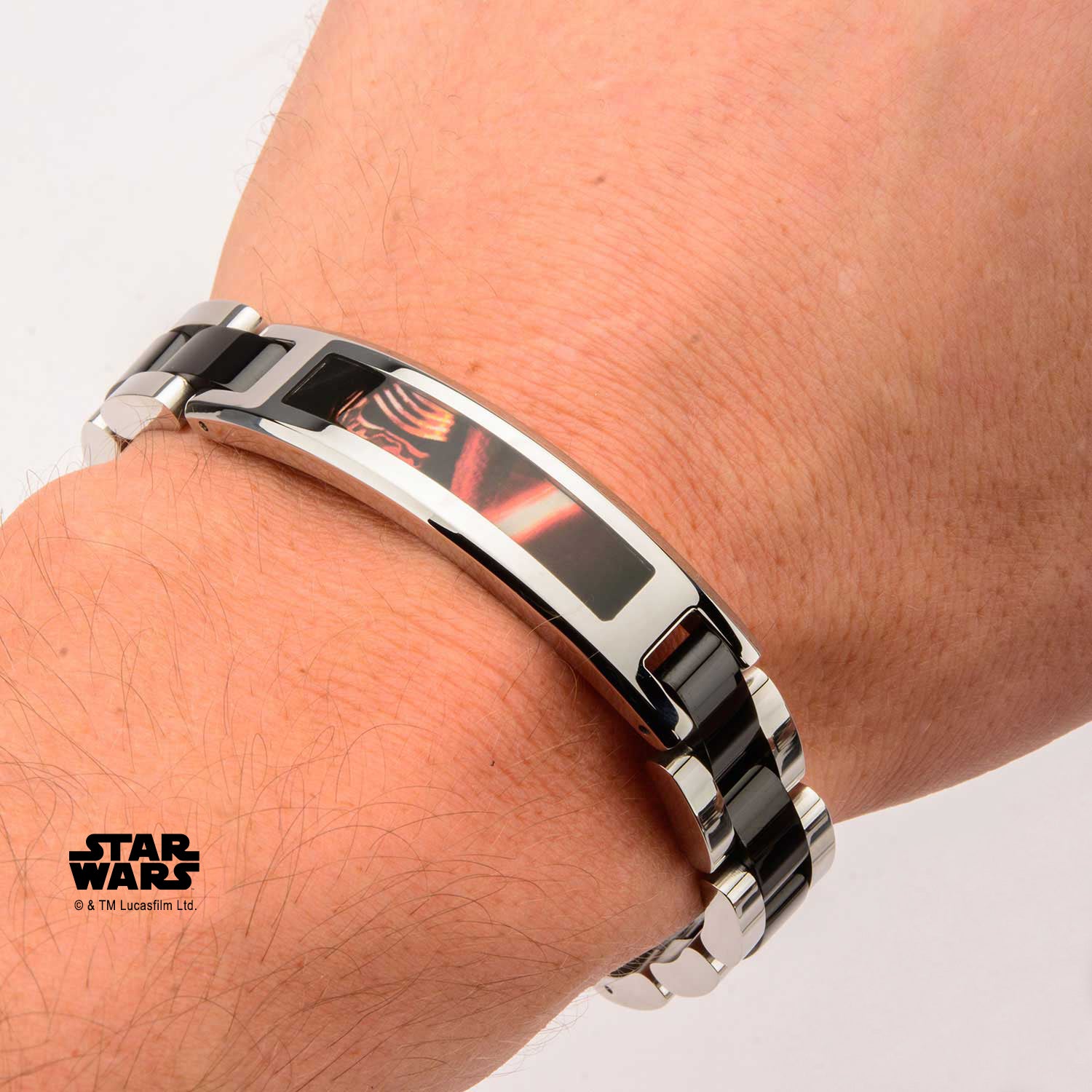 Star Wars Episode 7 Lead Villain Kylo Ren ID Plate Link Bracelet