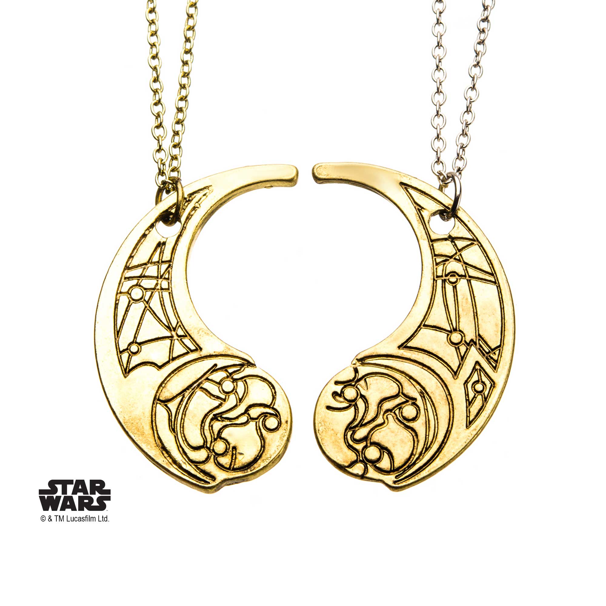 Star Wars The Last Jedi Crescent Moon Haysian Smelt Necklace