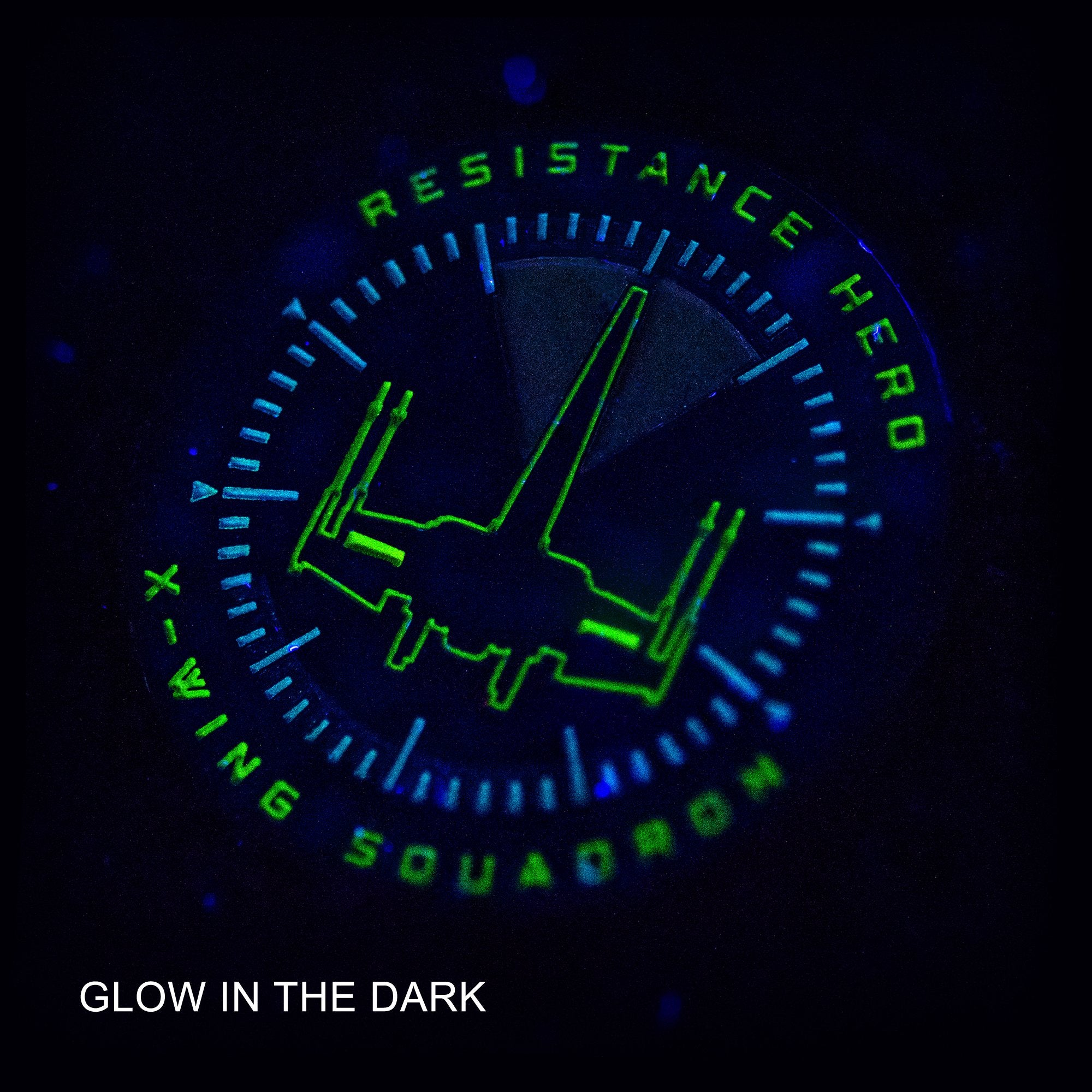 Star Wars Episode 9 Resistance Hero Glow in the Dark Lapel Pin.