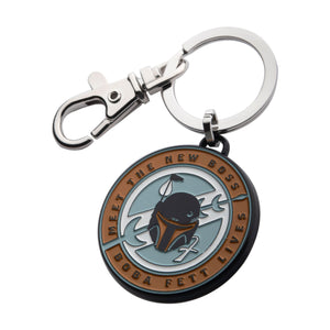 Star Wars Boba Fett Badge Keychain