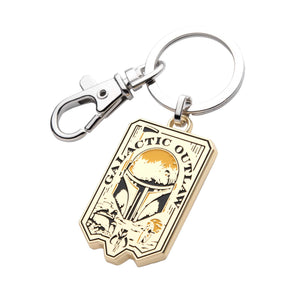 Star Wars Boba Fett Galactic Outlaw Badge Keychain
