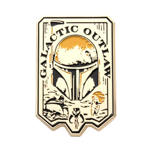 Star Wars Boba Fett Galactic Outlaw Badge Pin