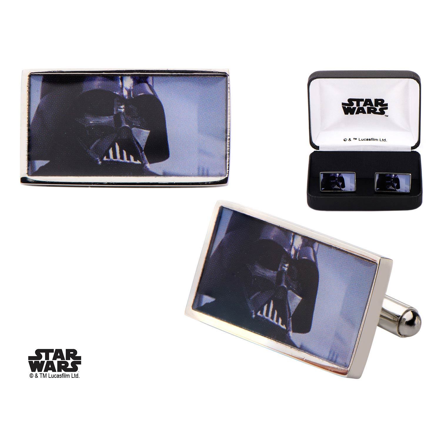 Star Wars Darth Vader Printed Rectangular Cufflinks