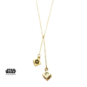 Star Wars 3D Golden Dice Interlocking Necklace
