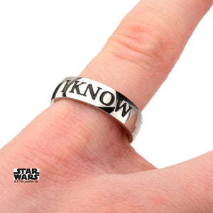 Star Wars "I KNOW" Ring