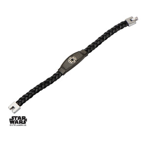 Star Wars Galactic Empire Symbol Braided Leather Bracelet
