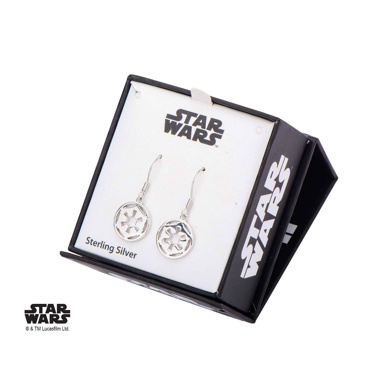 Star Wars Cut Out Galactic Empire Symbol Dangle Earrings