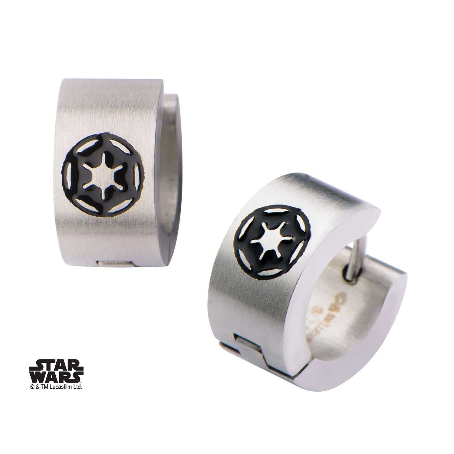 Star Wars Galactic Empire COG Logo Huggie Earrings