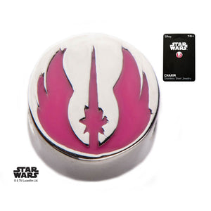 Star Wars Pink Jedi Symbol Bead Charm