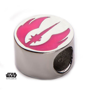 Star Wars Pink Jedi Symbol Bead Charm