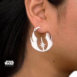 Star Wars Jedi Order CZ Hoop Earrings