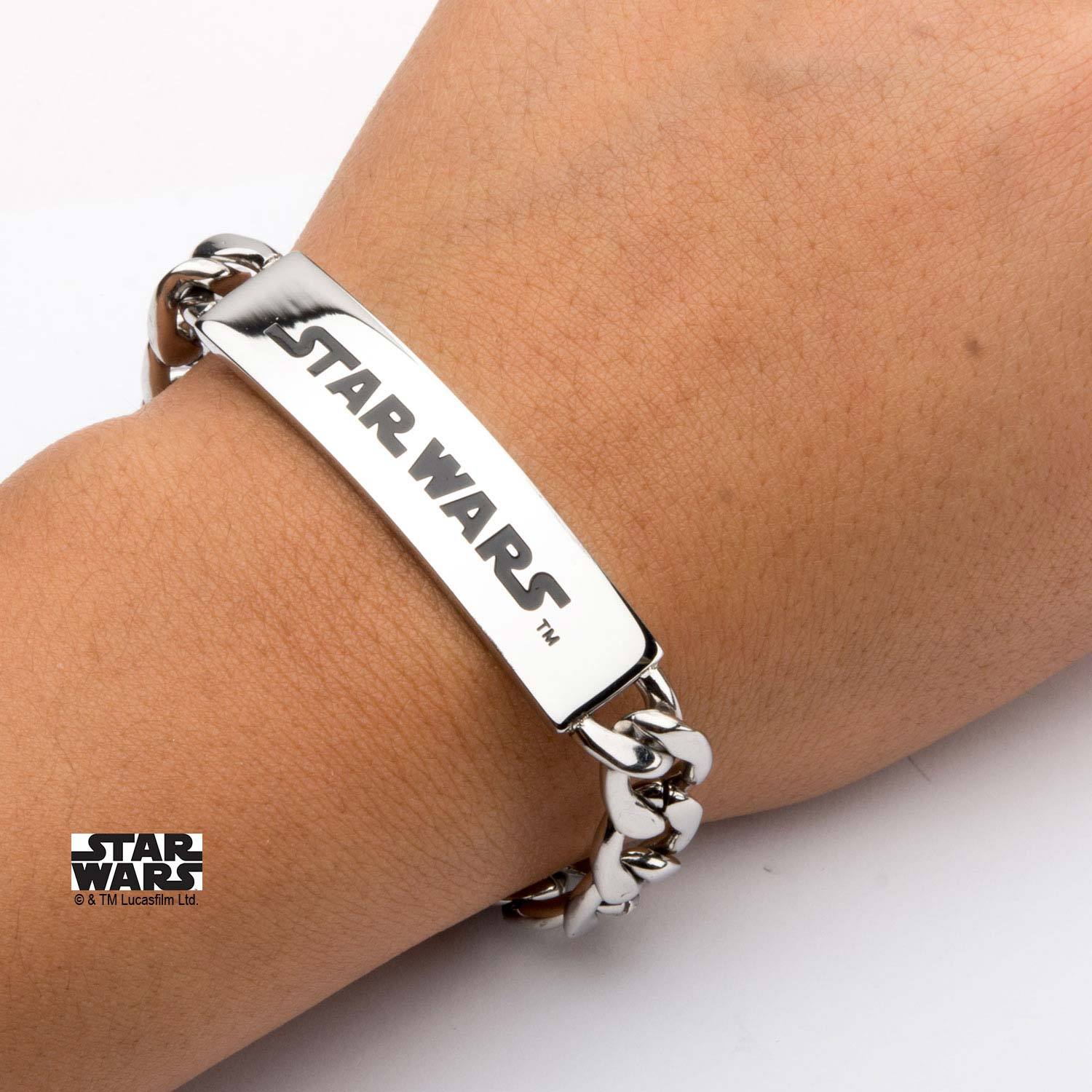 Star Wars Logo ID Curb Chain Bracelet [NOT AVAILABLE]