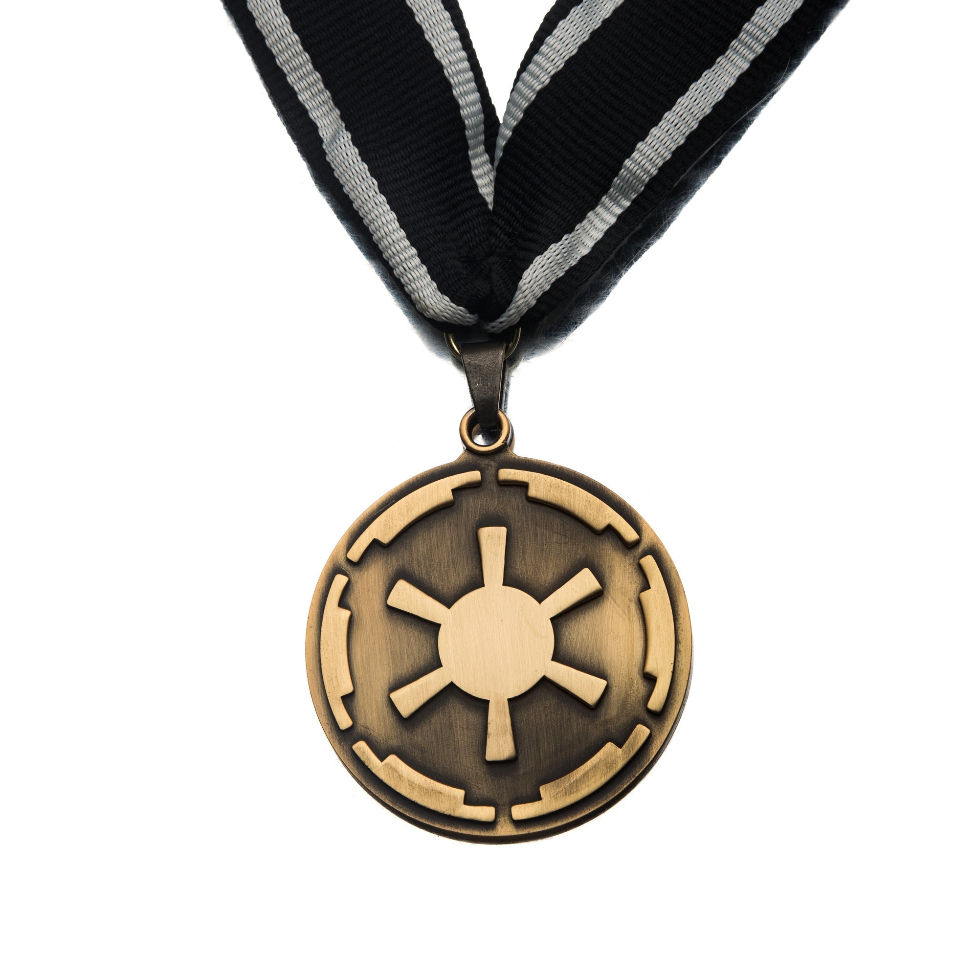 Star Wars Mandalorian Imperial Cog Medallion Necklace