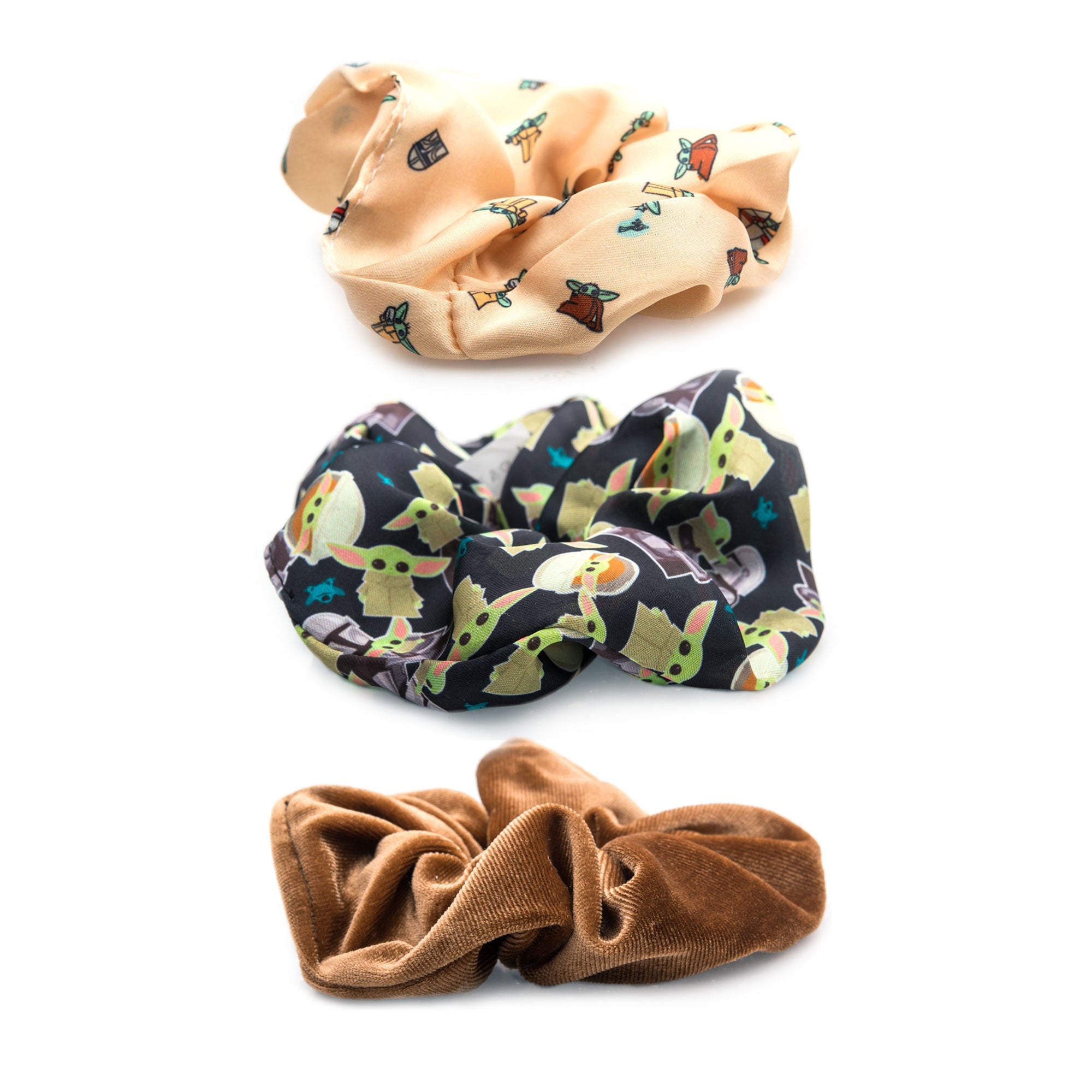 Star Wars Mandalorian Hair Scrunchies Accessories Set (3pcs)