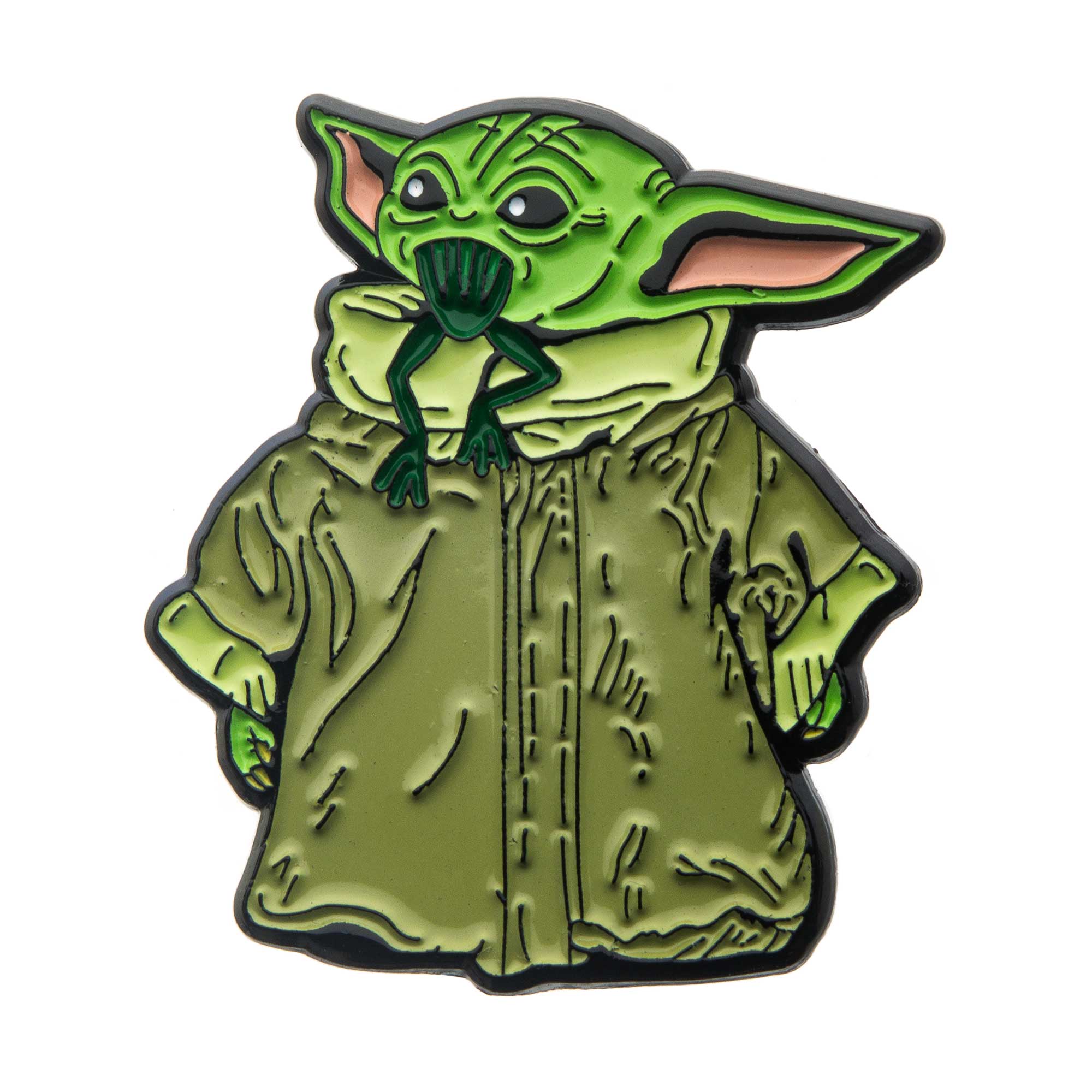 Star Wars The Mandalorian Grogu The Child Eating Frog Enamel Pin [NOT AVAILABLE]