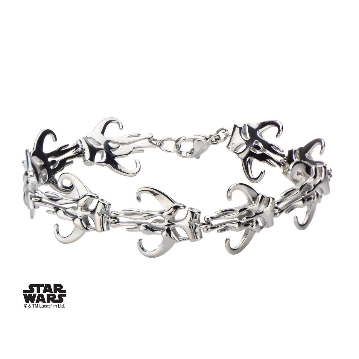 Star Wars Mandalorian Symbol Mythosaur Skull Bracelet