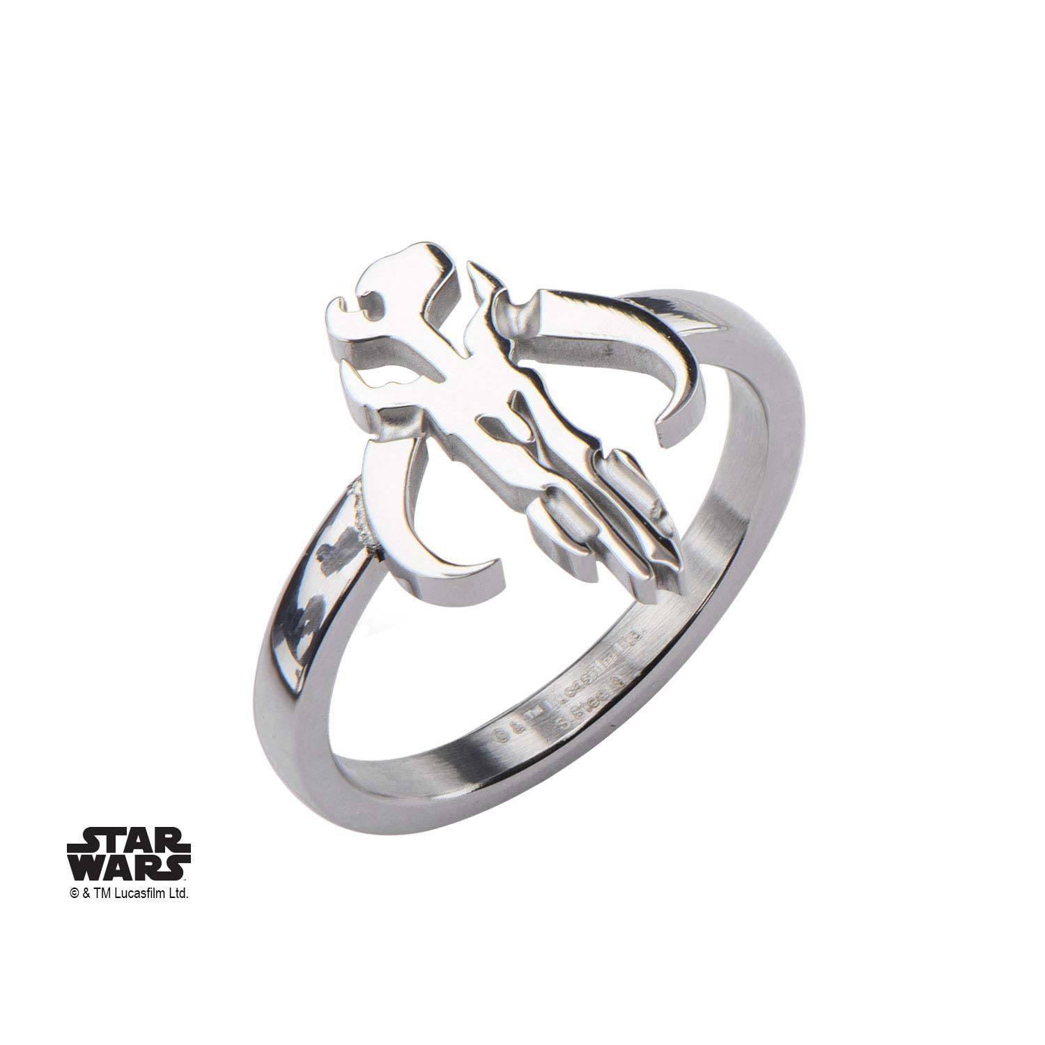 Star Wars Cut Out Mandalorian Symbol Petite Ring