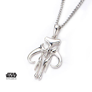 Star Wars Mandalorian Cut Out Symbol Small Pendant with Chain