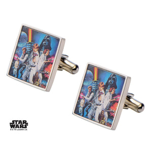 Star Wars Poster Printed Square Cufflinks