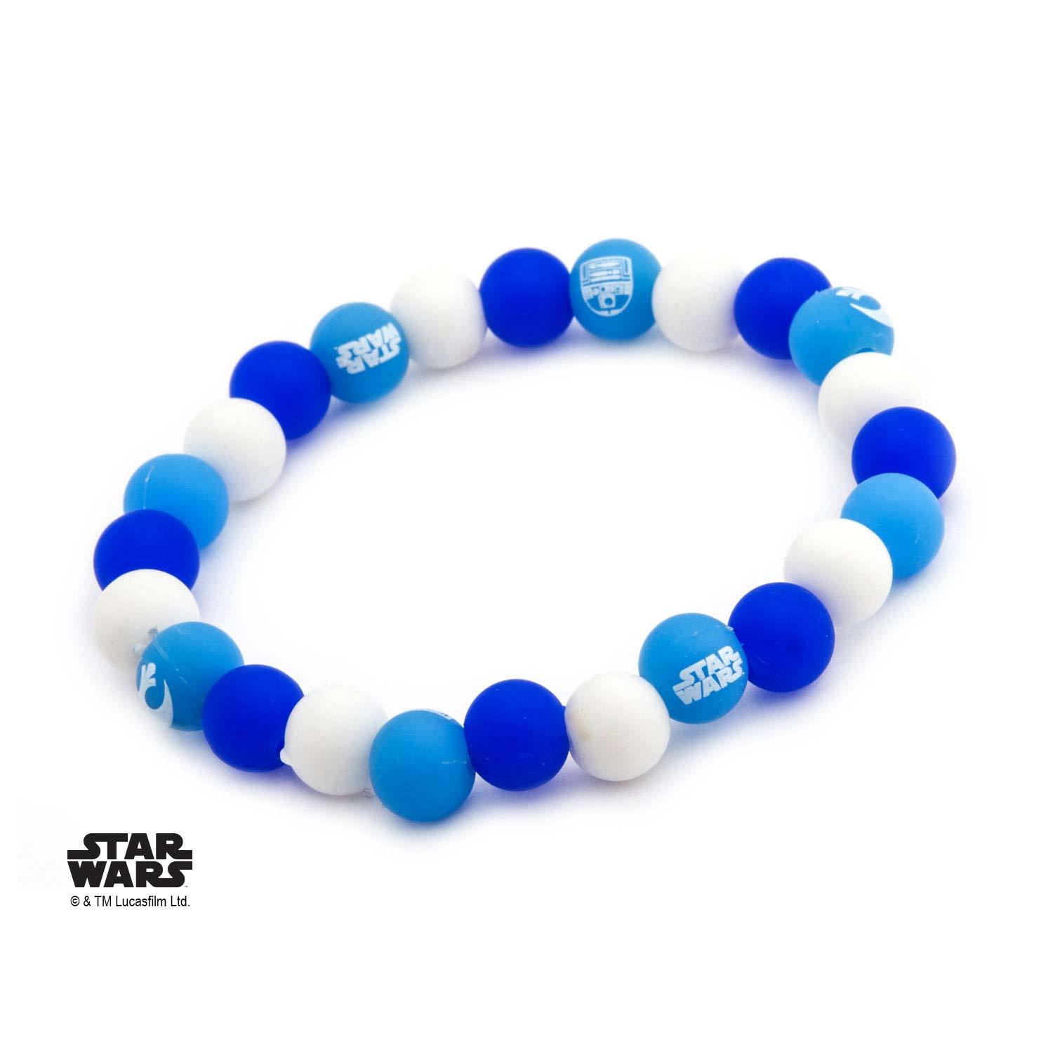 Star Wars R2D2 Silicone Bead Bracelet  Jewelry Brands Shop