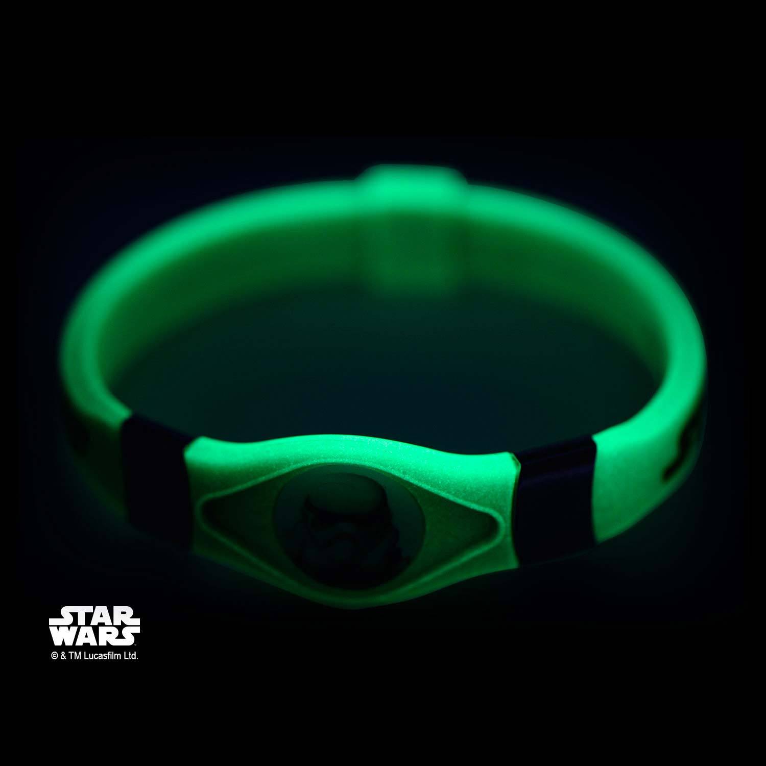 Star Wars Rebels Stormtrooper Kids' Black Silicone Glow Bracelet