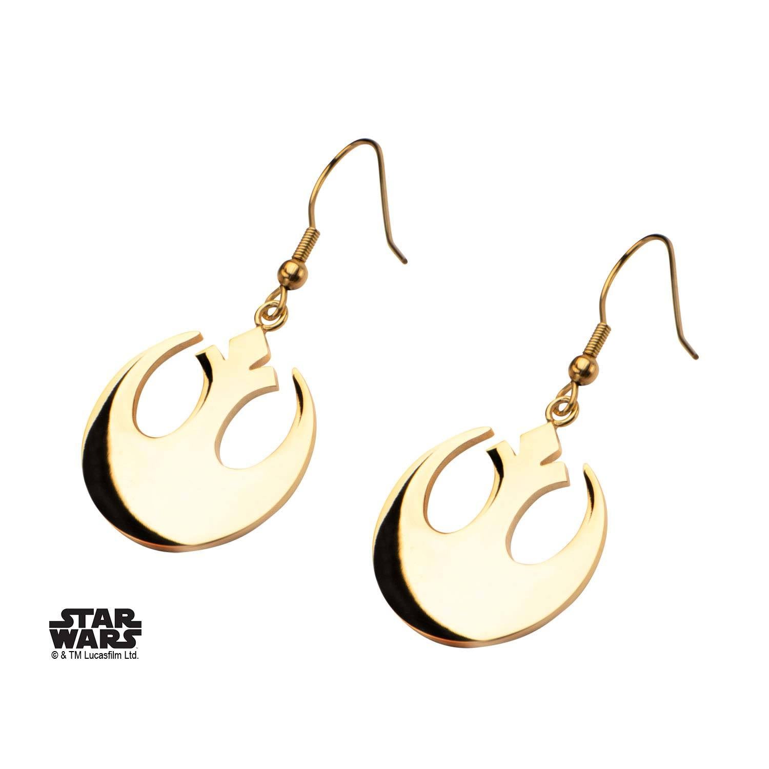 Star Wars Rebel Alliance Symbol Hook Dangle Earrings