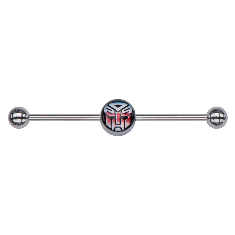 Transfomers Red/Blue Autobot Logo Industrial Barbell