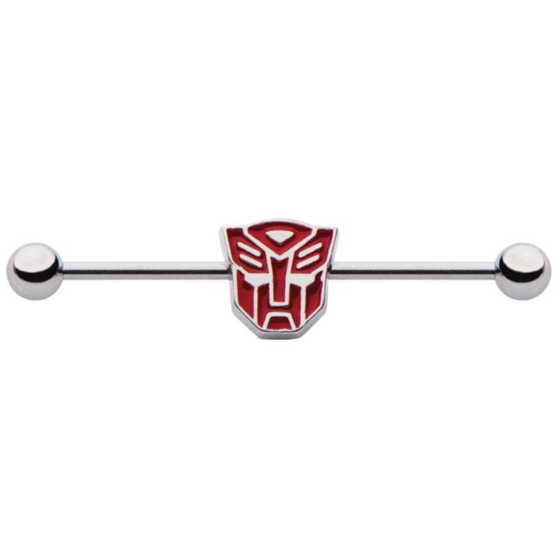 Transformers Red Autobot Logo Industrial Barbell