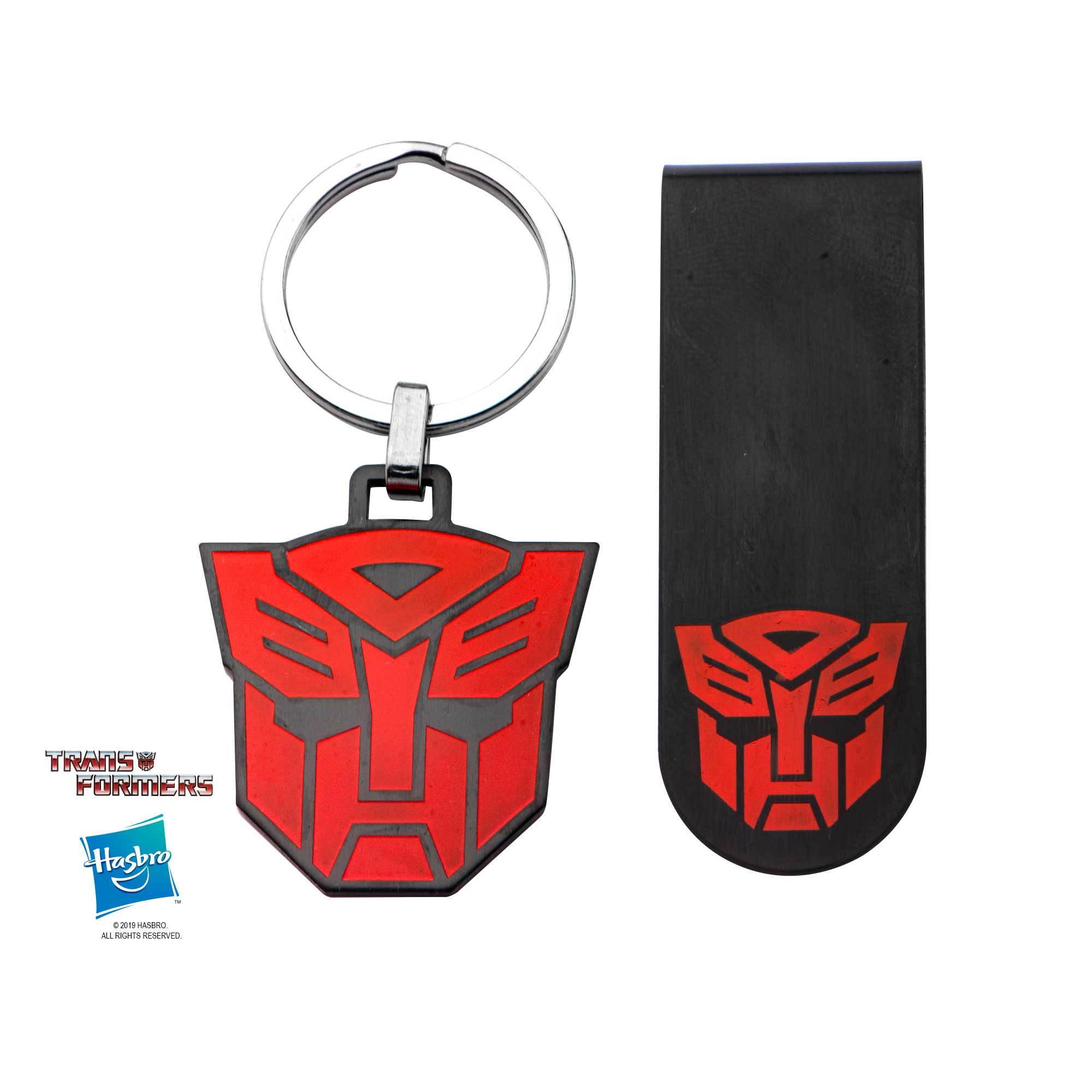 Transformers Autobot Logo Money Clip and Keychain Set