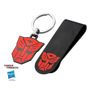 Transformers Autobot Logo Money Clip and Keychain Set