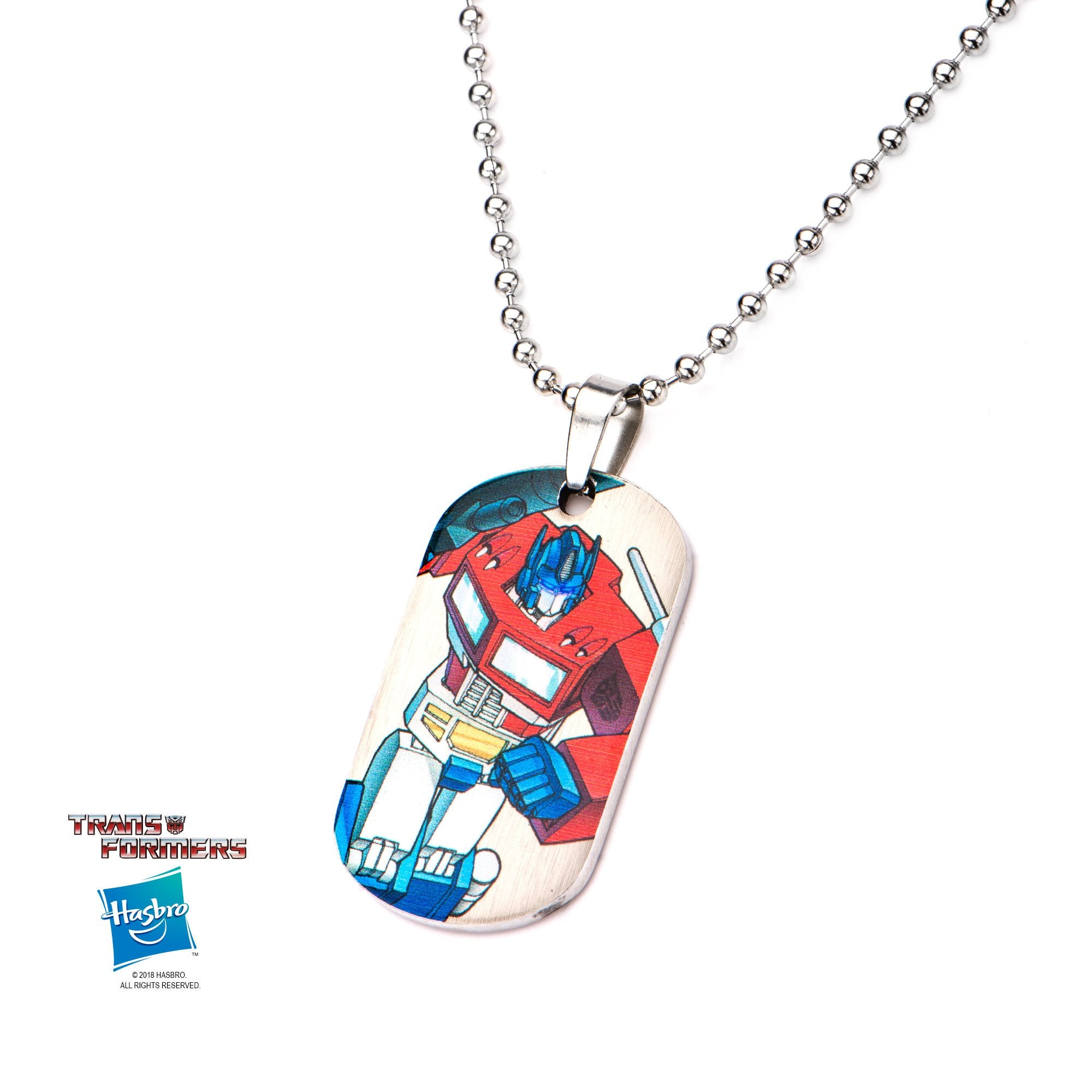 Transformers Robot Car Dog Tag Pendant Necklace