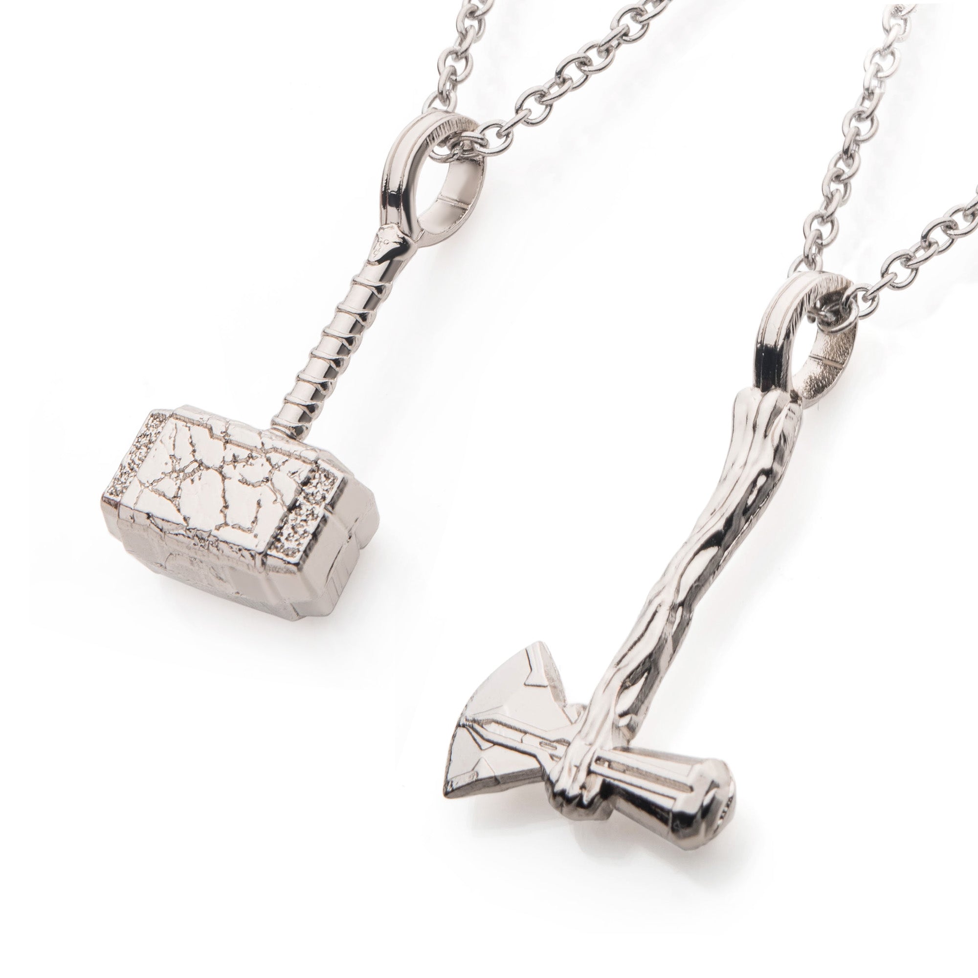 Marvel Thor Love and Thunder Hammer Necklace Set